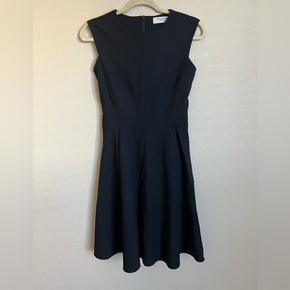 MM LAFLEUR the Toi Dress 2.0 staccato BLACK a line career wool blend womens US 0